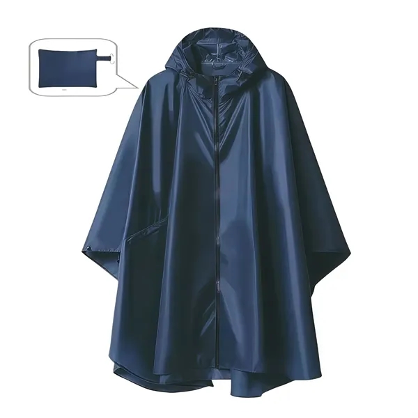 Unisex Rain Poncho Raincoat Hooded - Unisex Rain Poncho Raincoat Hooded - Image 7 of 14