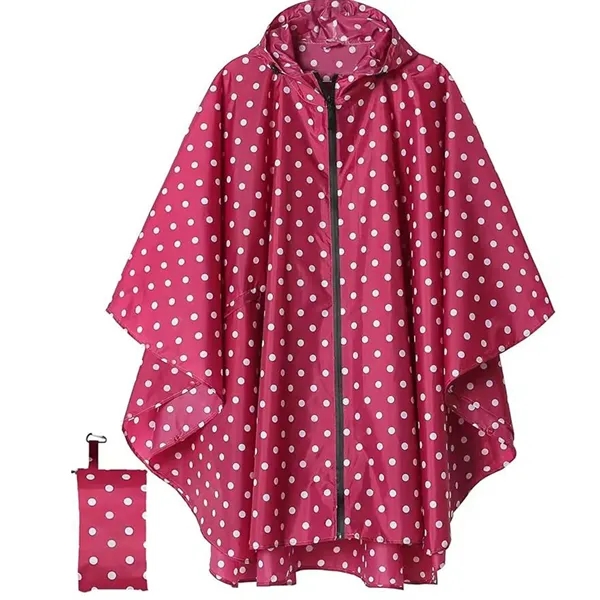 Unisex Rain Poncho Raincoat Hooded - Unisex Rain Poncho Raincoat Hooded - Image 14 of 14