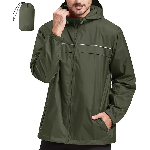 Rain Jacket Men Waterproof Windbreaker - Rain Jacket Men Waterproof Windbreaker - Image 6 of 12