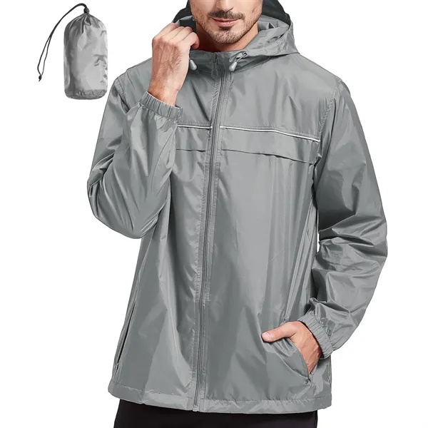 Rain Jacket Men Waterproof Windbreaker - Rain Jacket Men Waterproof Windbreaker - Image 7 of 12