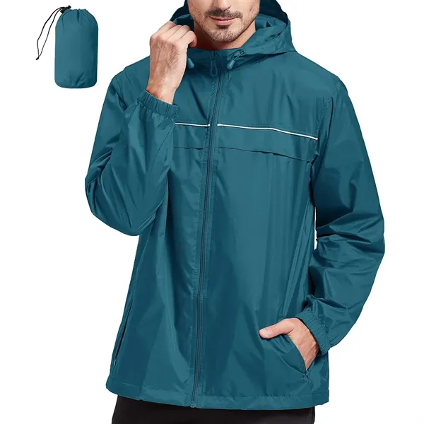Rain Jacket Men Waterproof Windbreaker - Rain Jacket Men Waterproof Windbreaker - Image 9 of 12