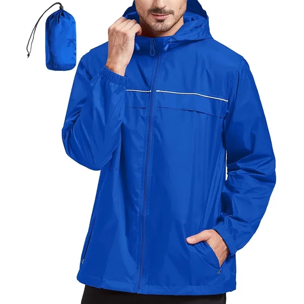 Rain Jacket Men Waterproof Windbreaker - Rain Jacket Men Waterproof Windbreaker - Image 10 of 12
