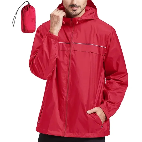 Rain Jacket Men Waterproof Windbreaker - Rain Jacket Men Waterproof Windbreaker - Image 11 of 12