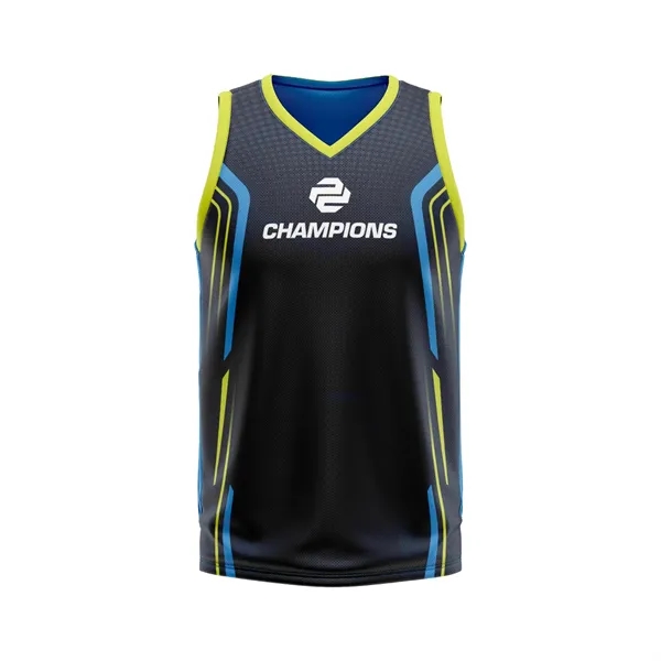 Men's Custom Full Sublimation Volleyball Sleeveless Jersey - Men's Custom Full Sublimation Volleyball Sleeveless Jersey - Image 0 of 3