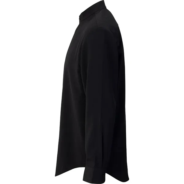 Edwards Flexbatiste Banded Collar Long Sleeve Men's Shirt - Edwards Flexbatiste Banded Collar Long Sleeve Men's Shirt - Image 4 of 10