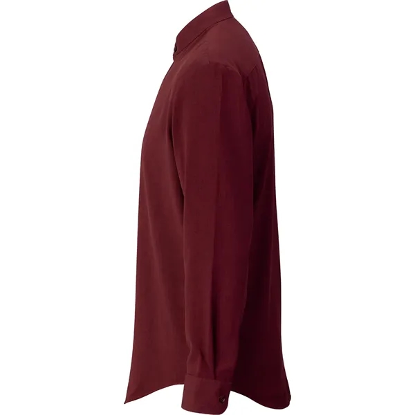 Edwards Flexbatiste Banded Collar Long Sleeve Men's Shirt - Edwards Flexbatiste Banded Collar Long Sleeve Men's Shirt - Image 6 of 10