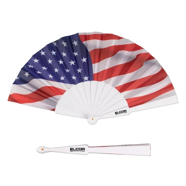 Holiday Folding Hand Fan - Holiday Folding Hand Fan - Image 2 of 4