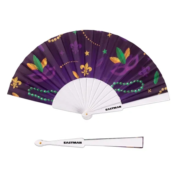 Holiday Folding Hand Fan - Holiday Folding Hand Fan - Image 3 of 4