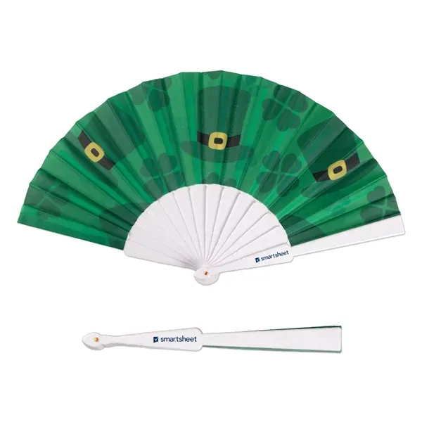 Holiday Folding Hand Fan - Holiday Folding Hand Fan - Image 4 of 4