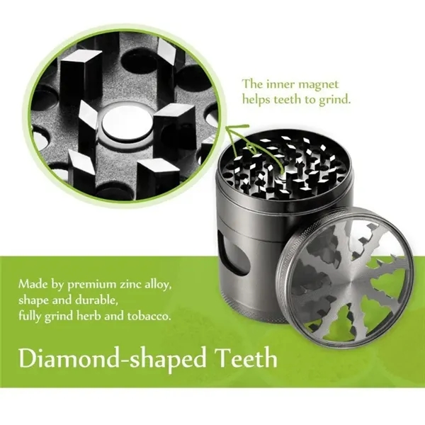 Metal Herb Grinder with special chamber door - Metal Herb Grinder with special chamber door - Image 3 of 4