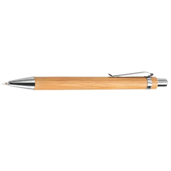 Eco-Friendly Bamboo Retractable Ballpoint Pen - Eco-Friendly Bamboo Retractable Ballpoint Pen - Image 1 of 2