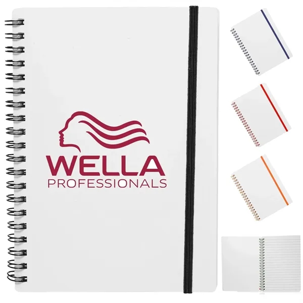 5" x 7" in Spiral Notebook with Color Accents - 5" x 7" in Spiral Notebook with Color Accents - Image 0 of 5