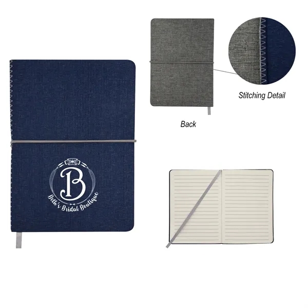 HEATHERED LINEN JOURNAL - HEATHERED LINEN JOURNAL - Image 0 of 2