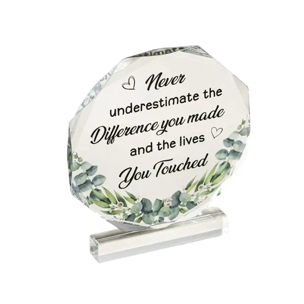 Octagon Acrylic Transparent Award - Octagon Acrylic Transparent Award - Image 0 of 2