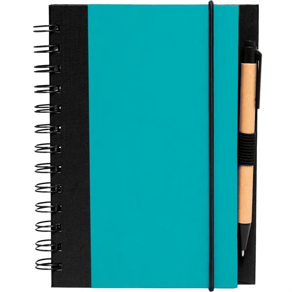 5" x 7" in Eco Friendly Spiral Notebook with Pen - 5" x 7" in Eco Friendly Spiral Notebook with Pen - Image 5 of 6