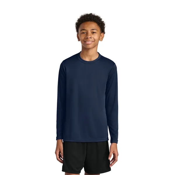 A4 Youth Cooling Performance Long Sleeve Tee - A4 Youth Cooling Performance Long Sleeve Tee - Image 7 of 29