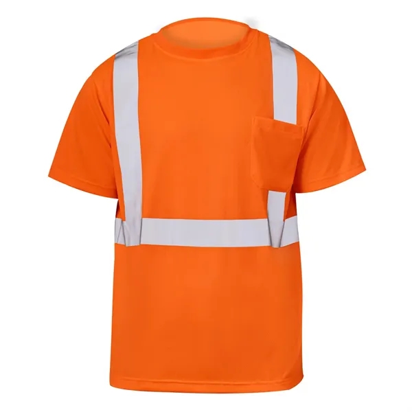 VISIPRO Short Sleeve Reflective Safety T-Shirt with Pocket - - VISIPRO Short Sleeve Reflective Safety T-Shirt with Pocket - - Image 1 of 5