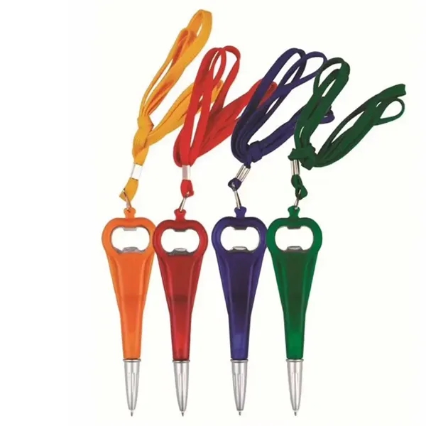 Lanyard Pen With Bottle Opener - Lanyard Pen With Bottle Opener - Image 1 of 3