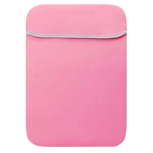 Reversible Laptop Sleeve with Fold-Over Flap - Neoprene - Reversible Laptop Sleeve with Fold-Over Flap - Neoprene - Image 2 of 12