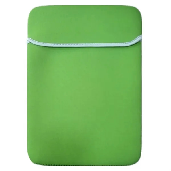 Reversible Laptop Sleeve with Fold-Over Flap - Neoprene - Reversible Laptop Sleeve with Fold-Over Flap - Neoprene - Image 4 of 12