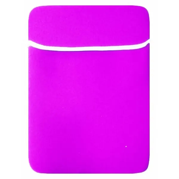 Reversible Laptop Sleeve with Fold-Over Flap - Neoprene - Reversible Laptop Sleeve with Fold-Over Flap - Neoprene - Image 7 of 12