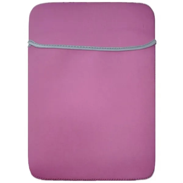 Reversible Laptop Sleeve with Fold-Over Flap - Neoprene - Reversible Laptop Sleeve with Fold-Over Flap - Neoprene - Image 9 of 12