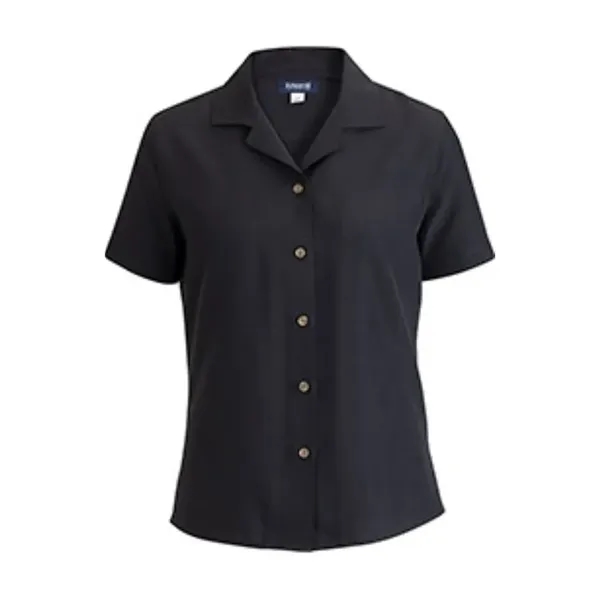 Camp Collar Ladies' Blouse - Camp Collar Ladies' Blouse - Image 2 of 7