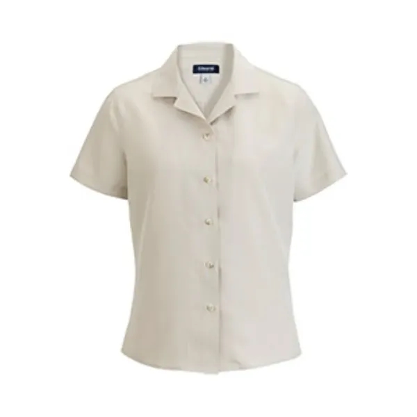 Camp Collar Ladies' Blouse - Camp Collar Ladies' Blouse - Image 3 of 7