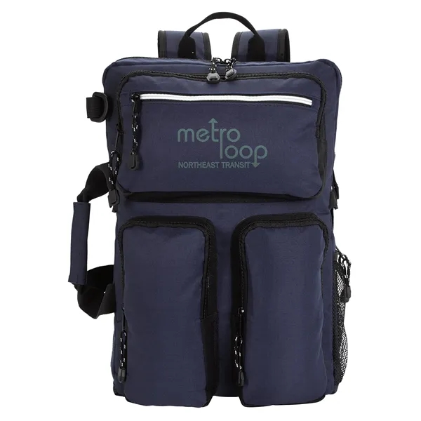 Atchison® RPET Ripstop Briefcase Backpack - Atchison® RPET Ripstop Briefcase Backpack - Image 0 of 3