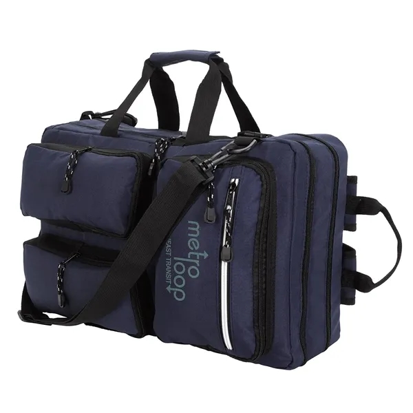 Atchison® RPET Ripstop Briefcase Backpack - Atchison® RPET Ripstop Briefcase Backpack - Image 1 of 3