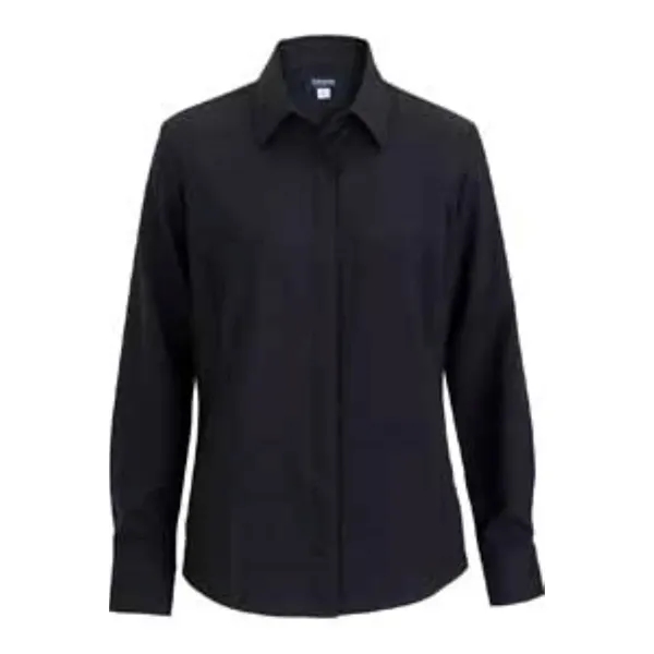 Flexbatiste Cafe Long Sleeve Ladies' Shirt - Flexbatiste Cafe Long Sleeve Ladies' Shirt - Image 2 of 8