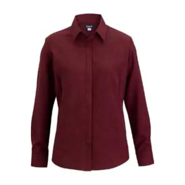 Flexbatiste Cafe Long Sleeve Ladies' Shirt - Flexbatiste Cafe Long Sleeve Ladies' Shirt - Image 3 of 8