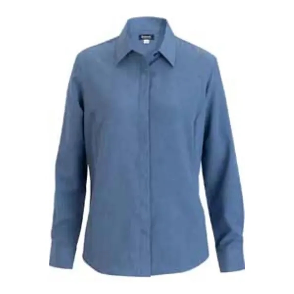 Flexbatiste Cafe Long Sleeve Ladies' Shirt - Flexbatiste Cafe Long Sleeve Ladies' Shirt - Image 5 of 8