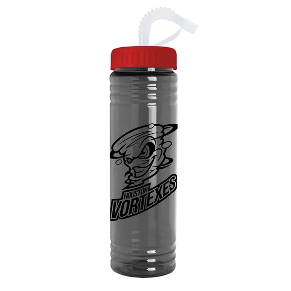 Garyline® Slim Fit Water Bottle With Straw Lid - 24 oz. - Garyline® Slim Fit Water Bottle With Straw Lid - 24 oz. - Image 5 of 28