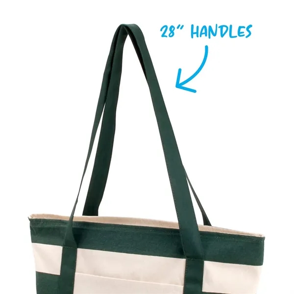 Striped Accent Boat Bag - Striped Accent Boat Bag - Image 0 of 5