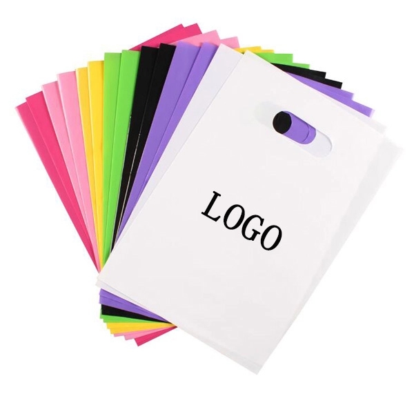 9"x14"-Die Cut PE Handle Bags - 9"x14"-Die Cut PE Handle Bags - Image 2 of 2