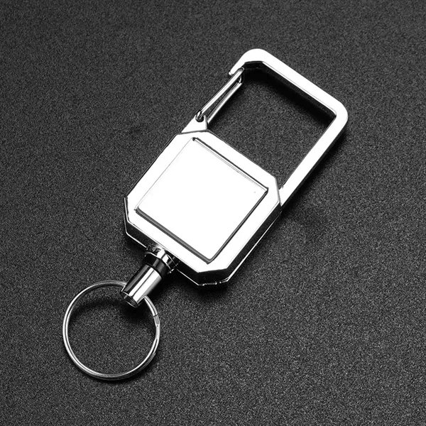 Outdoor Metal Square Keychain - Outdoor Metal Square Keychain - Image 1 of 2