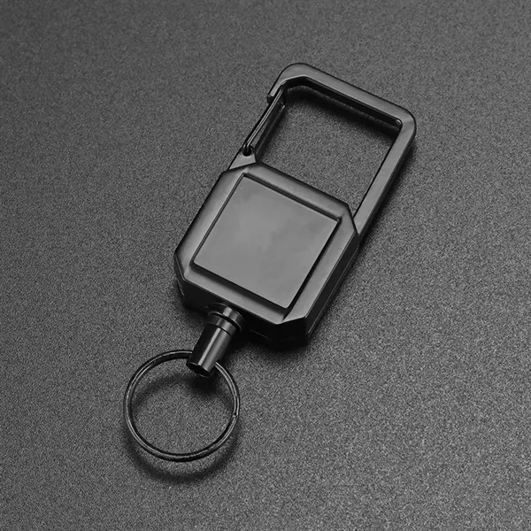 Outdoor Metal Square Keychain - Outdoor Metal Square Keychain - Image 2 of 2