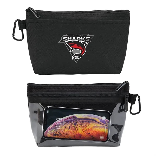Clear Clip Caddy - Versatile Golf & Travel Accessory Pouch - Clear Clip Caddy - Versatile Golf & Travel Accessory Pouch - Image 1 of 3