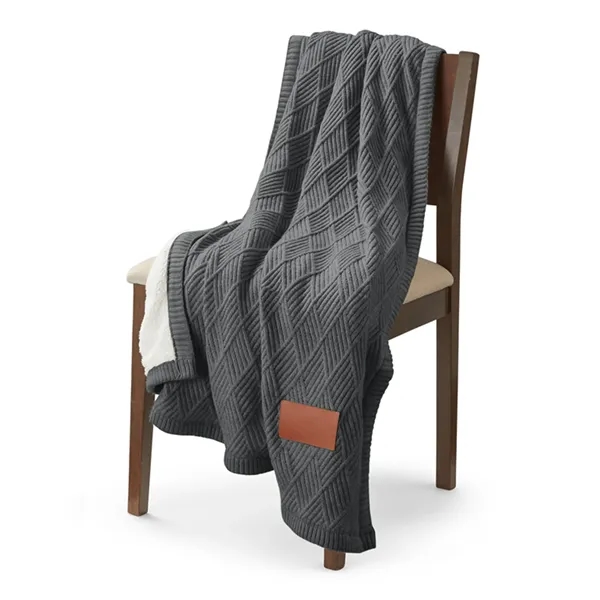 Leeman Trellis Knit Blanket - Leeman Trellis Knit Blanket - Image 3 of 17