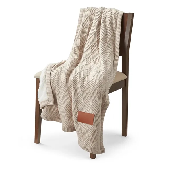 Leeman Trellis Knit Blanket - Leeman Trellis Knit Blanket - Image 10 of 17