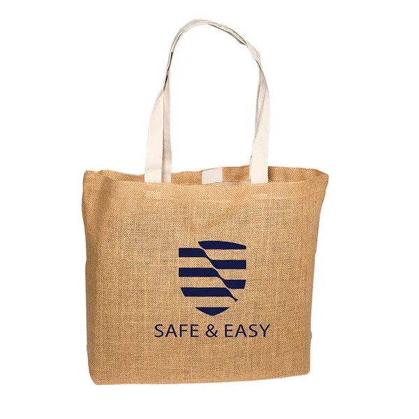 Jute Tote Bag - Jute Tote Bag - Image 0 of 5