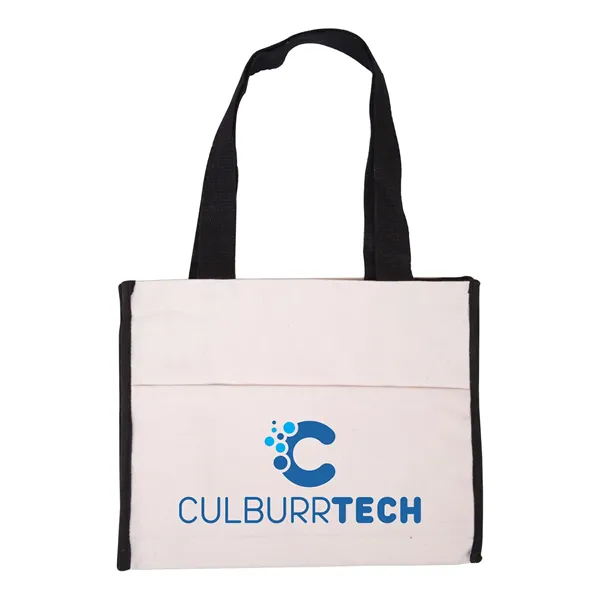 Cotton Gusset Accent Box Tote Bag - Cotton Gusset Accent Box Tote Bag - Image 2 of 8