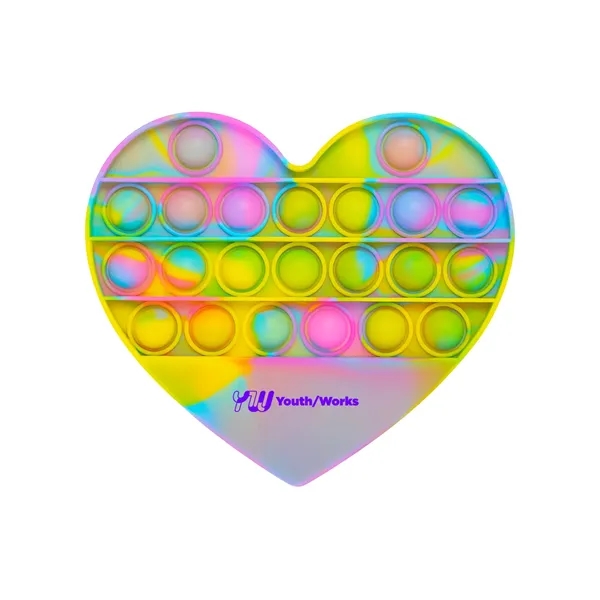 Push Pop Bubble Heart Shape Fidget Sensory Toy - Push Pop Bubble Heart Shape Fidget Sensory Toy - Image 0 of 11