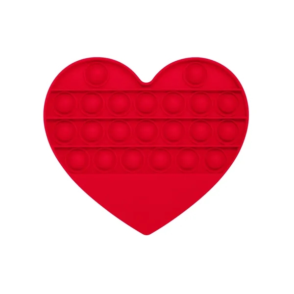 Push Pop Bubble Heart Shape Fidget Sensory Toy - Push Pop Bubble Heart Shape Fidget Sensory Toy - Image 3 of 11