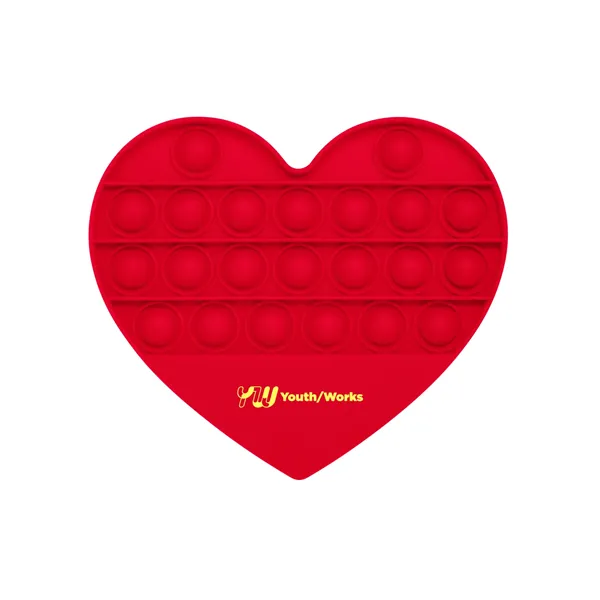 Push Pop Bubble Heart Shape Fidget Sensory Toy - Push Pop Bubble Heart Shape Fidget Sensory Toy - Image 4 of 11