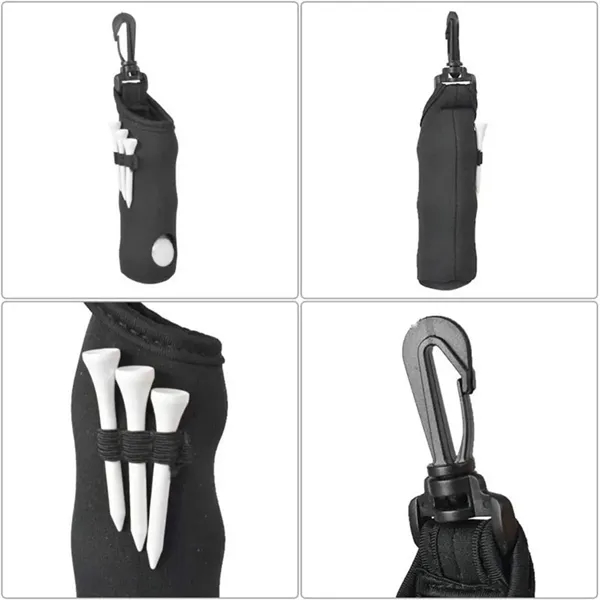 Neoprene Golf Ball Pouch With Clip Hook - Neoprene Golf Ball Pouch With Clip Hook - Image 4 of 6