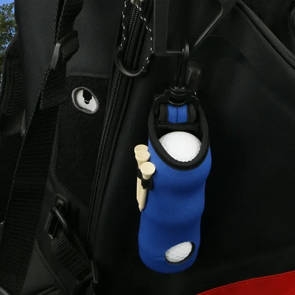 Neoprene Golf Ball Pouch With Clip Hook - Neoprene Golf Ball Pouch With Clip Hook - Image 5 of 6