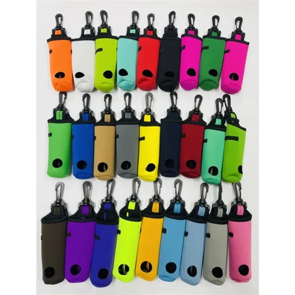 Neoprene Golf Ball Pouch With Clip Hook - Neoprene Golf Ball Pouch With Clip Hook - Image 6 of 6