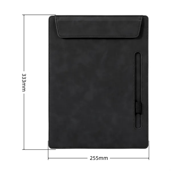 Custom Logo A4 Magnetic PU Leather Padfolio With Pen Holder - Custom Logo A4 Magnetic PU Leather Padfolio With Pen Holder - Image 1 of 5